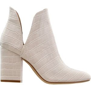 Steve Madden Rookie Bootie White Pearl Croc 10